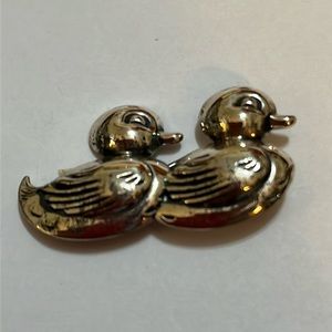 Sterling silver BeauCraft double duck pin